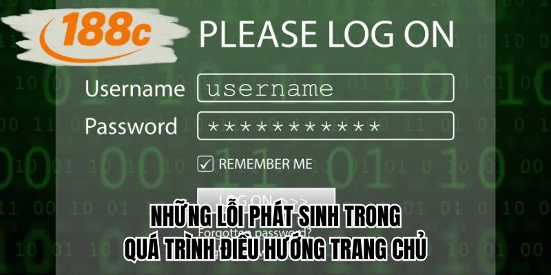 Những lỗi phát sinh trong quá trình điều hướng trang chủ