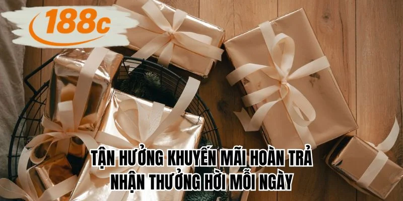 Tận hưởng khuyến mãi hoàn trả nhận thưởng hời mỗi ngày